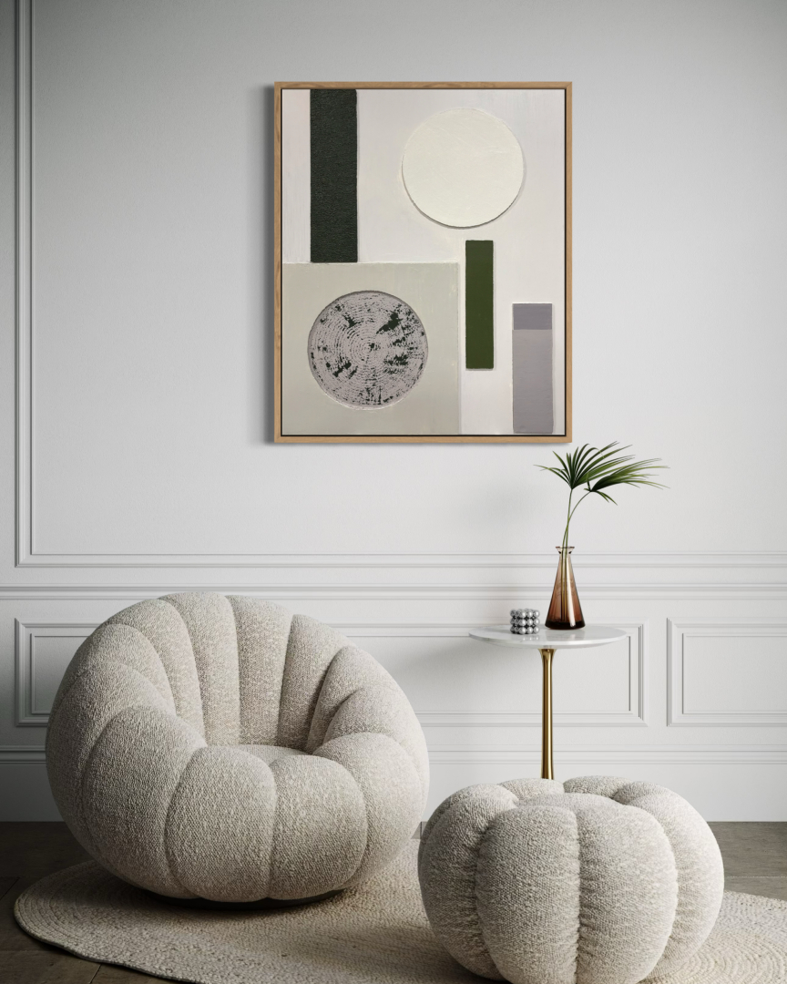 Minimal, 80x100 cm, geometriai, modern, struktura 1